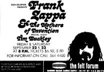 22+23/09/1972Felt Forum, New York, NY